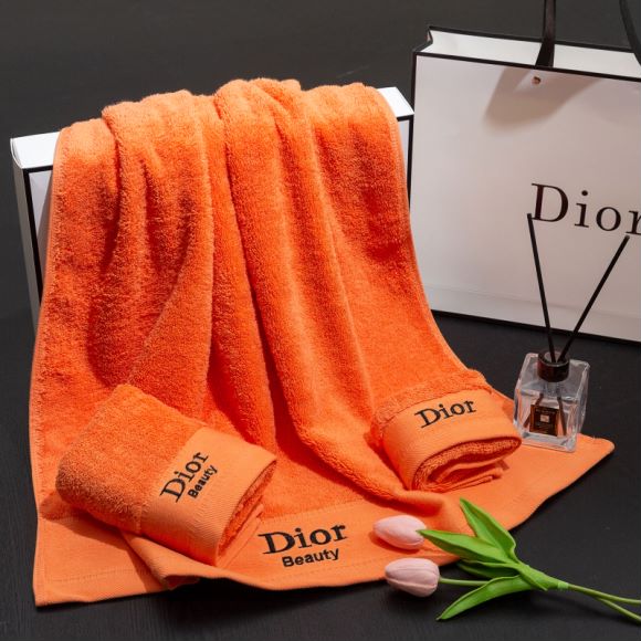 Dior 浴巾70X145cm 毛巾35X75cm 小方巾35X35cm 10